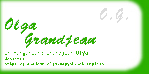 olga grandjean business card